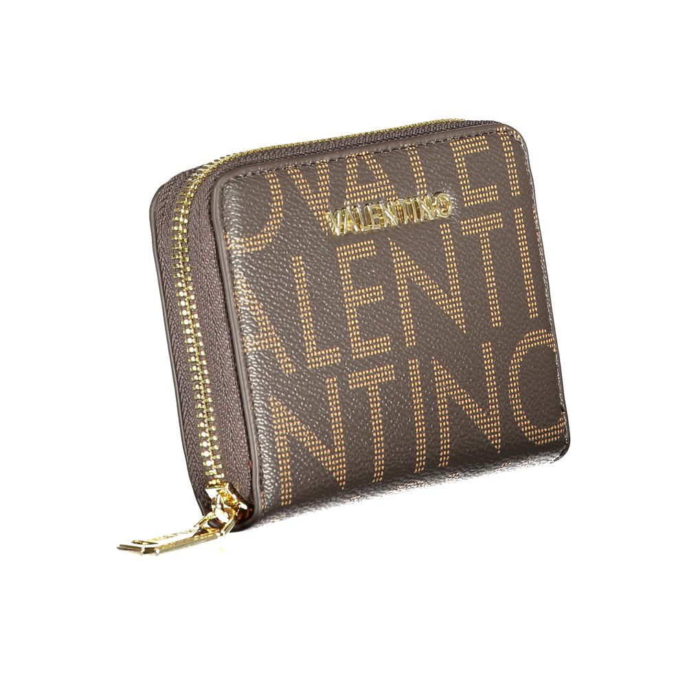 Marrone Polyurethane Women Wallet