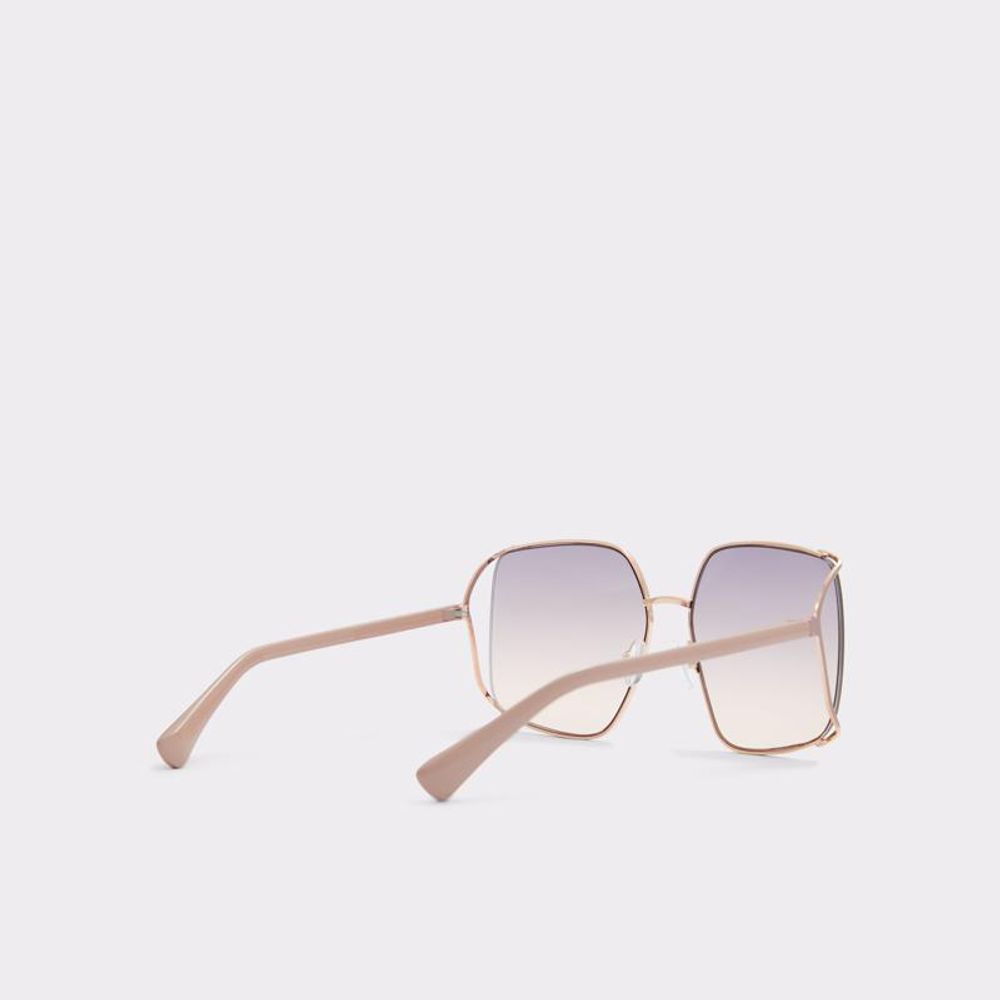Rose Gold Polycarbonate Sunglasses