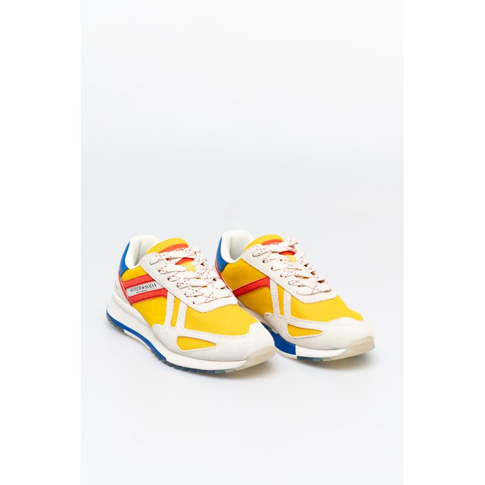 Multicolor Leather Athletic Sneakers