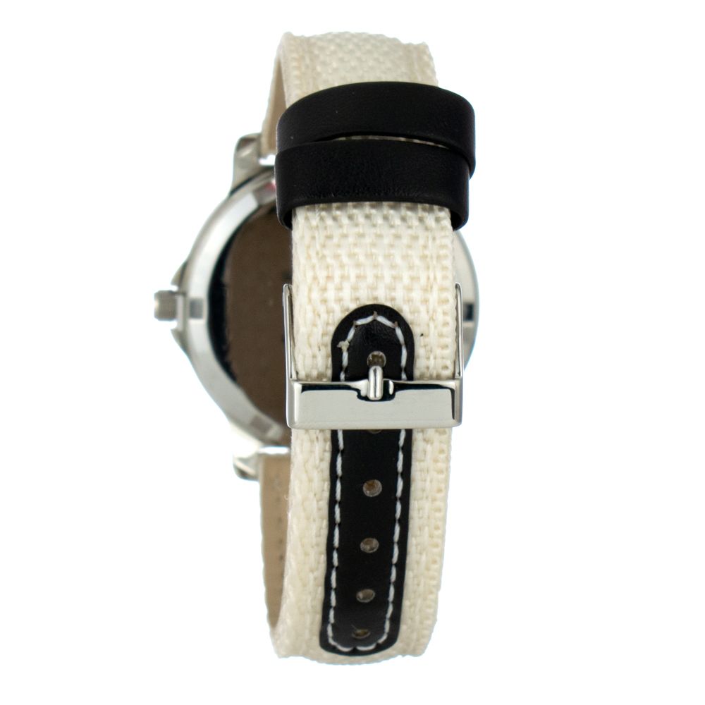 Beige Leather Dress Watch