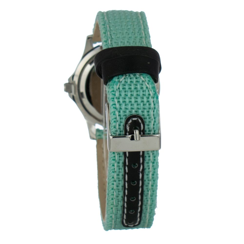 Bicolor Leather Dress Watch