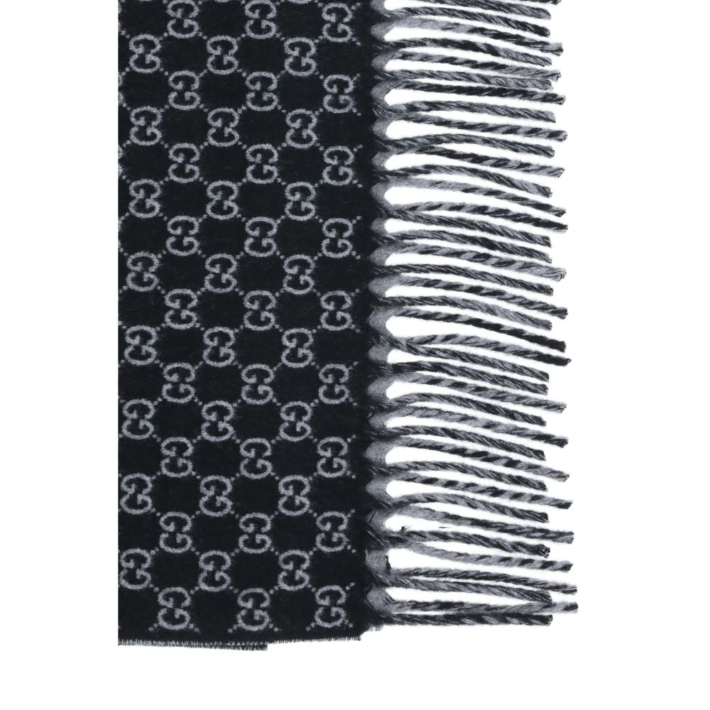 Black Wool Scarf