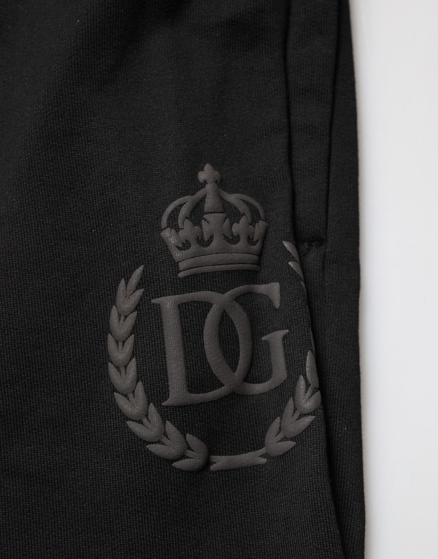 Black Logo Cotton Skinny Jogger Trouser Pants