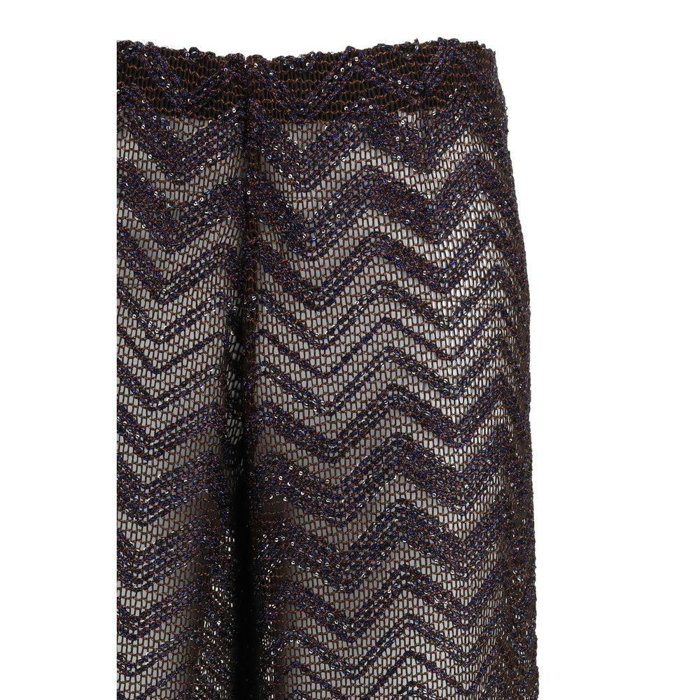 Multicolor Viscose Casual Pants