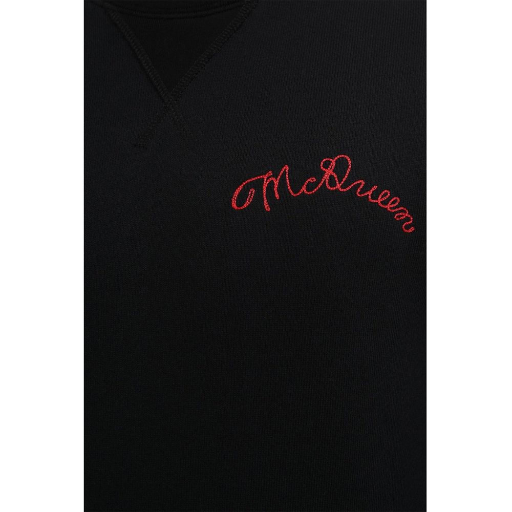 Black Cotton Sweatshirt
