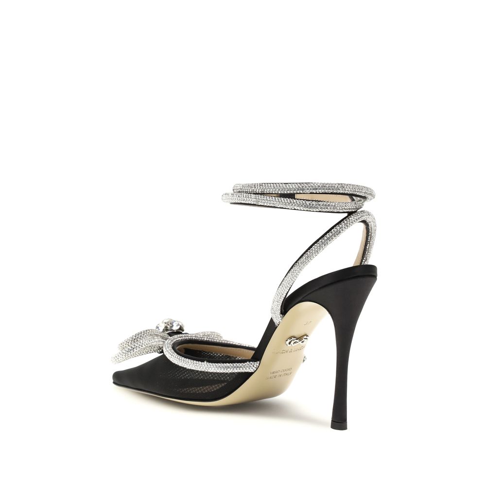 Black Silk Pumps
