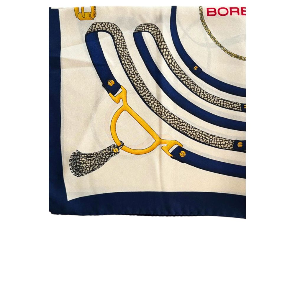 Blue Silk Women Scarf