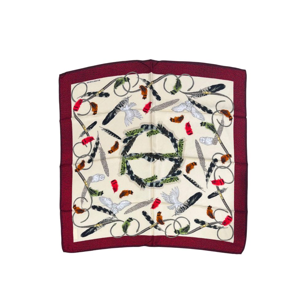 Beige Silk Women Scarf
