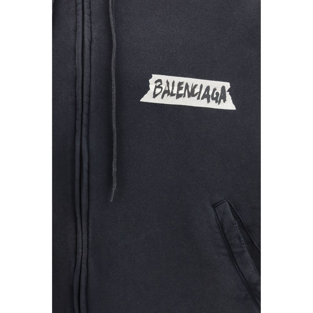Black Cotton Sweatshirt