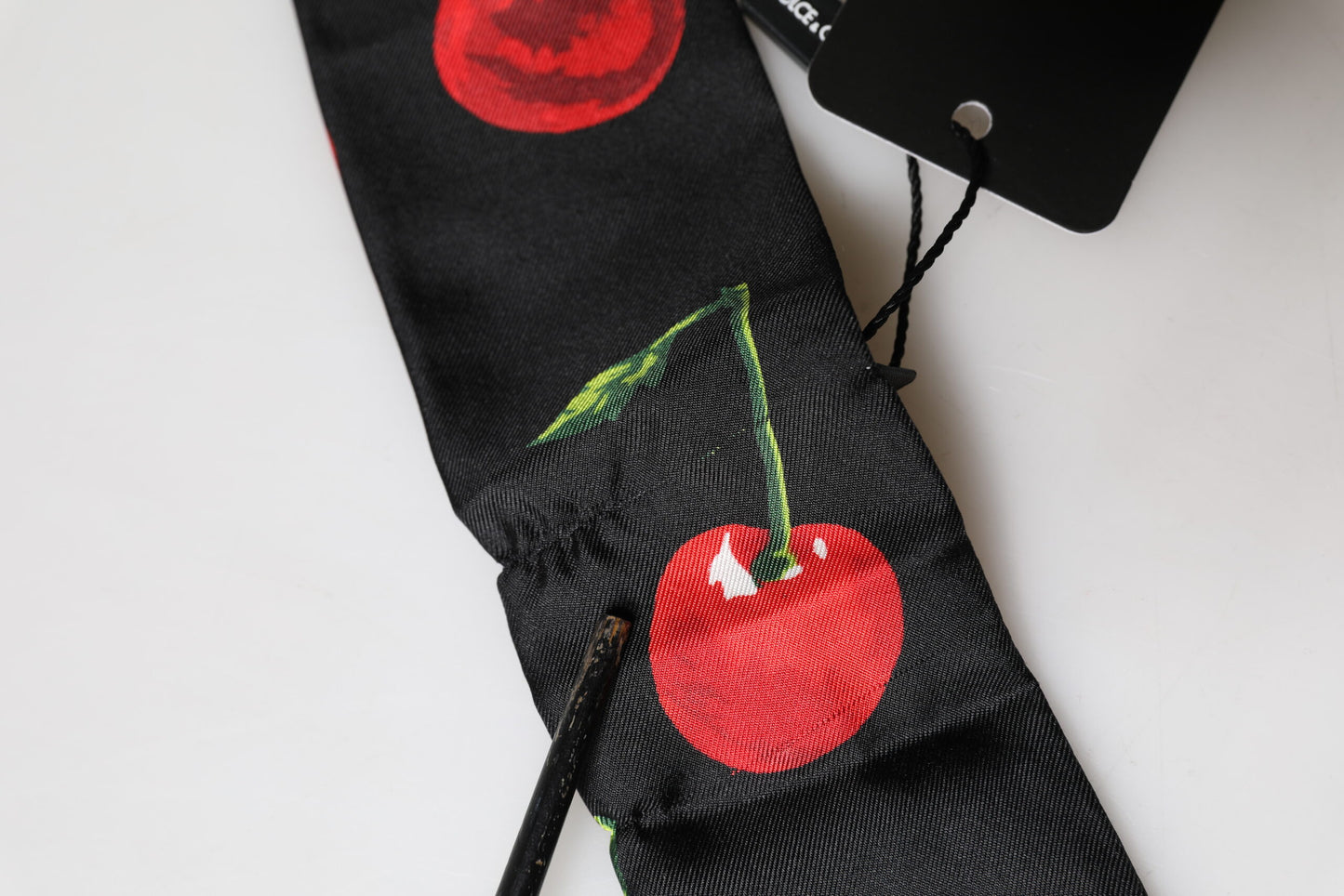 Black Cherry Silk Neck Wrap Stole 100cm x 6cm Scarf
