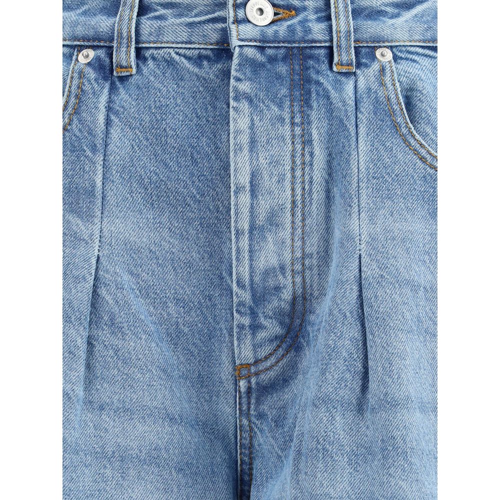 Blue Cotton Relaxed Fit Jeans