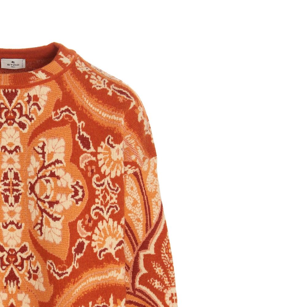 Orange Polyamide Sweatshirt