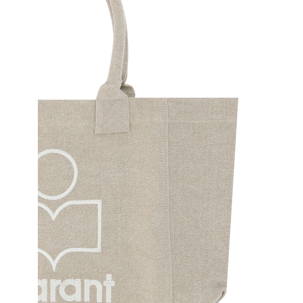 Beige Cotton Shoulder Bag