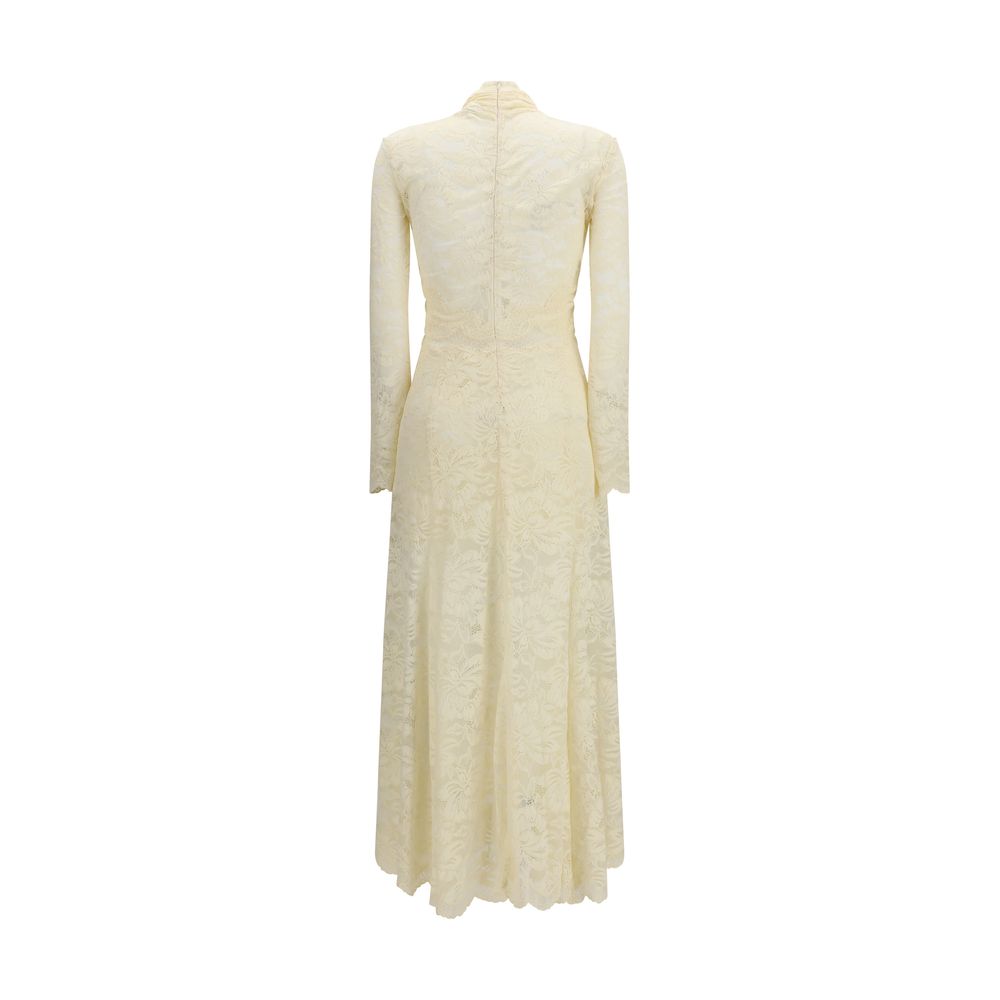 White Polyamide Casual Dress