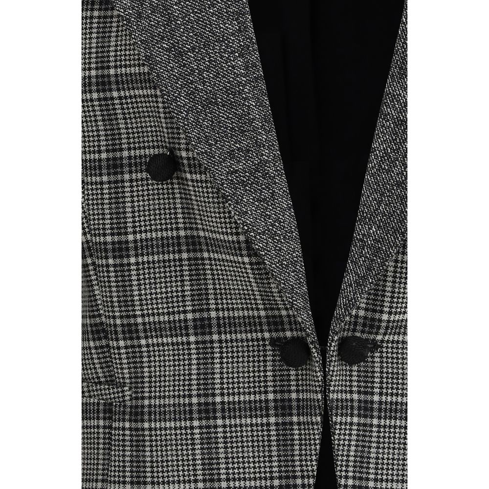 Gray Fleece Wool Coat