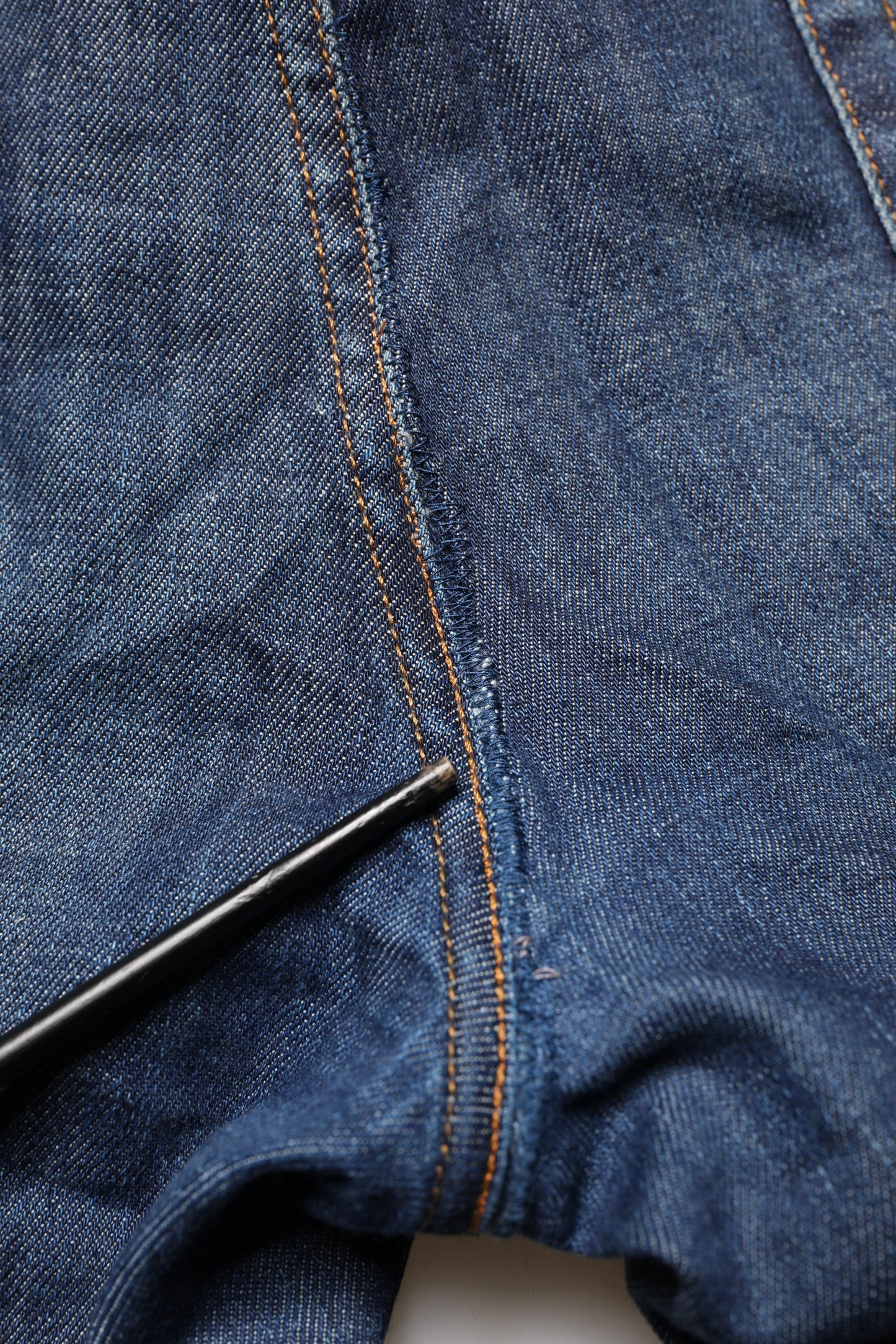 Dark Blue Washed Skinny Cotton Denim Jeans