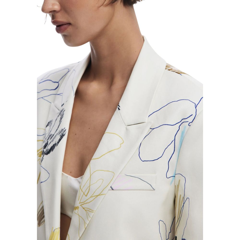 Cream Cotton Blazer