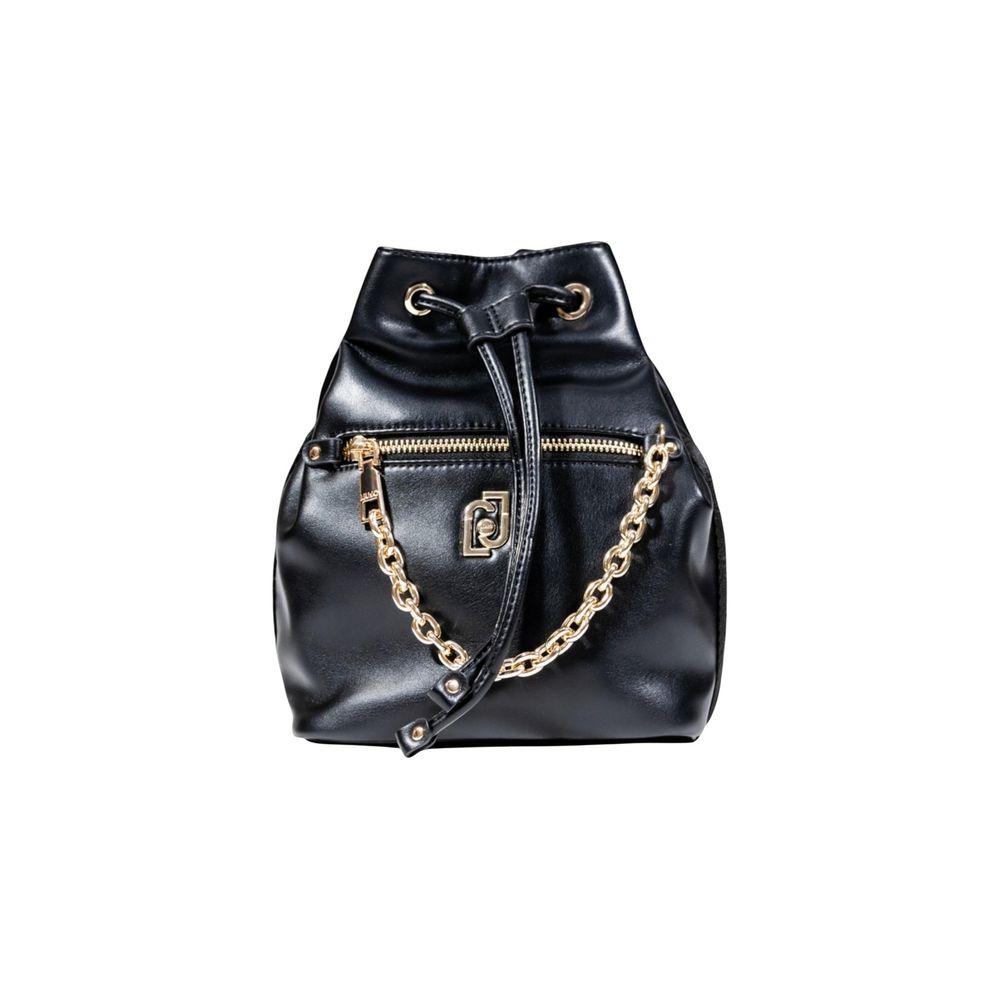 Black Artificial Leather Handbag