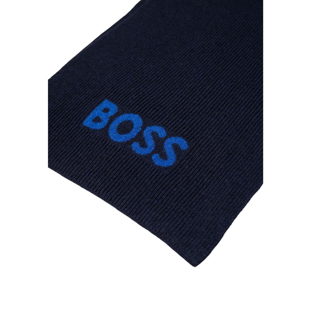 Blue Polyacrylic Scarf