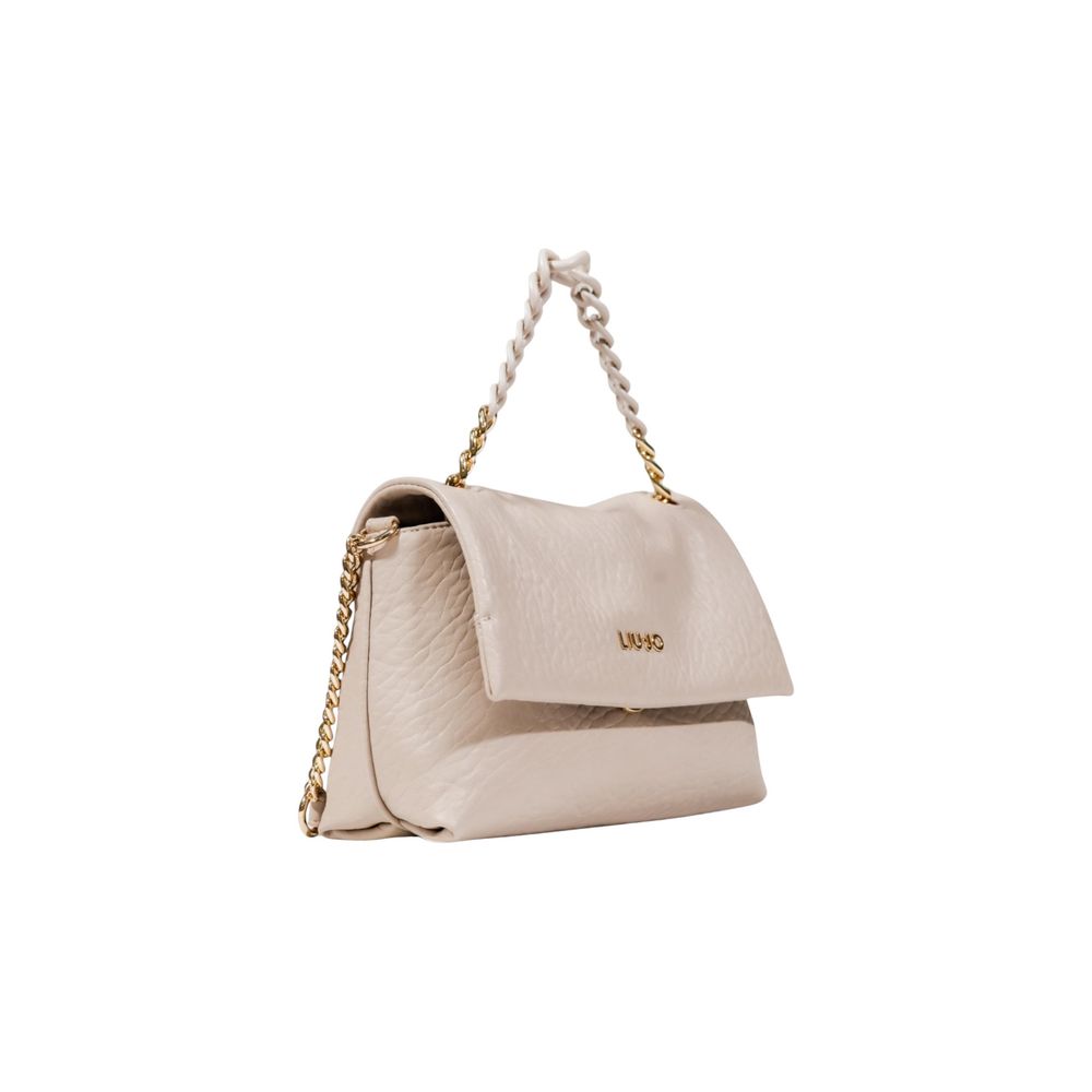 Beige Polyester Handbag
