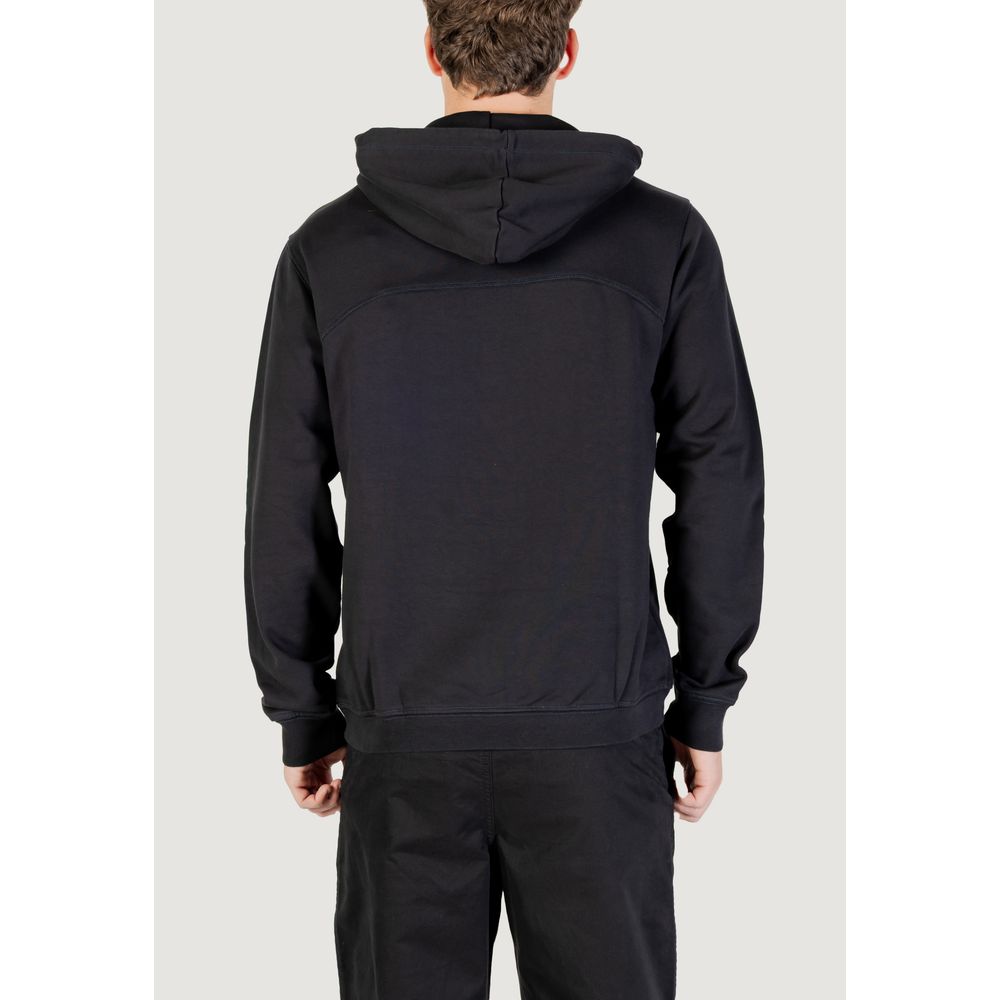 Black Cotton Hoodie