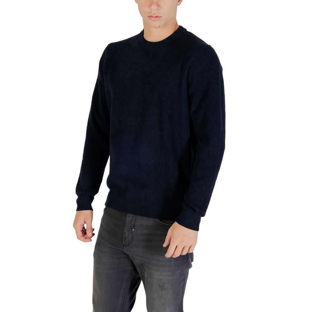 Blue Polyester Sweatshirt