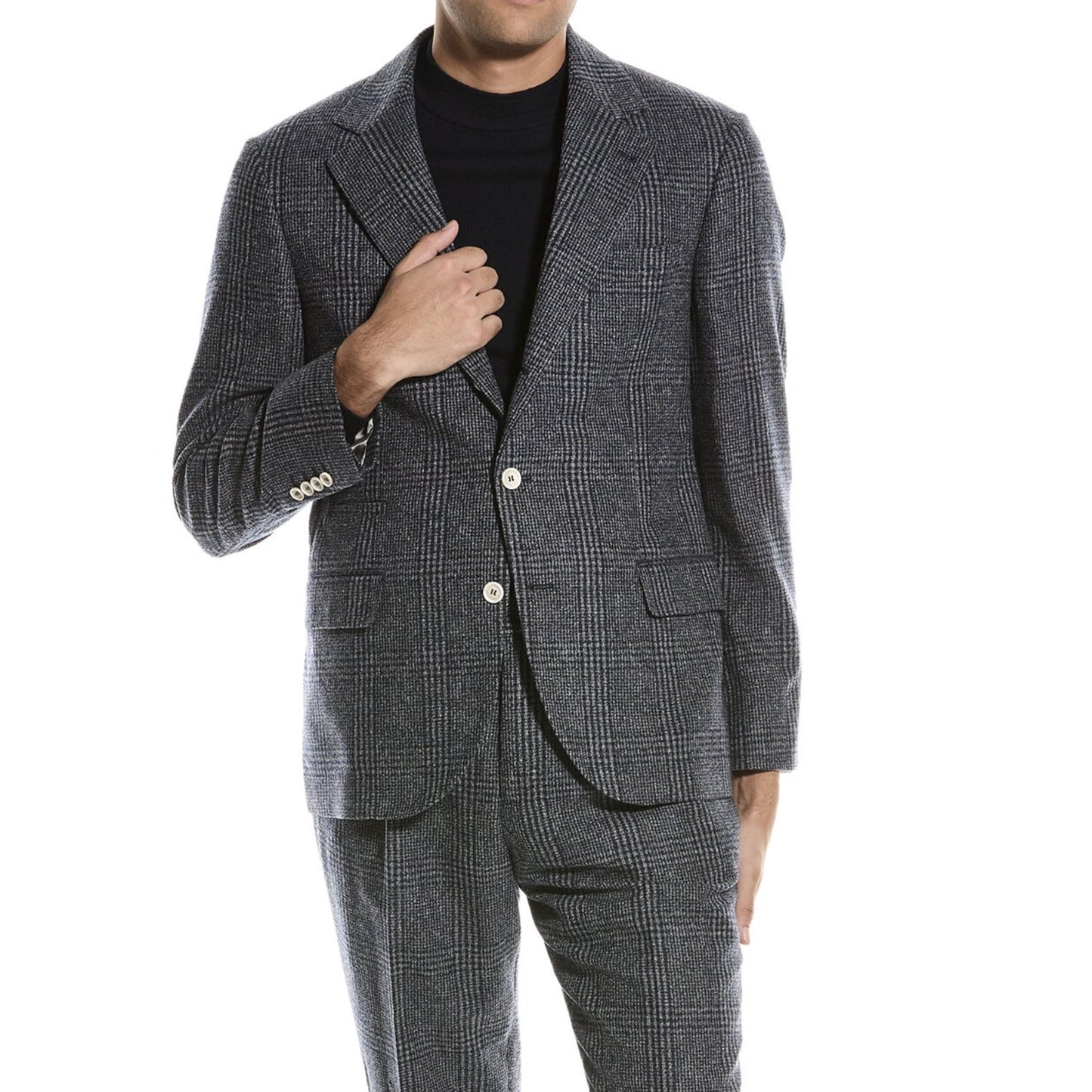 Blue Wool Two-Piece Suit