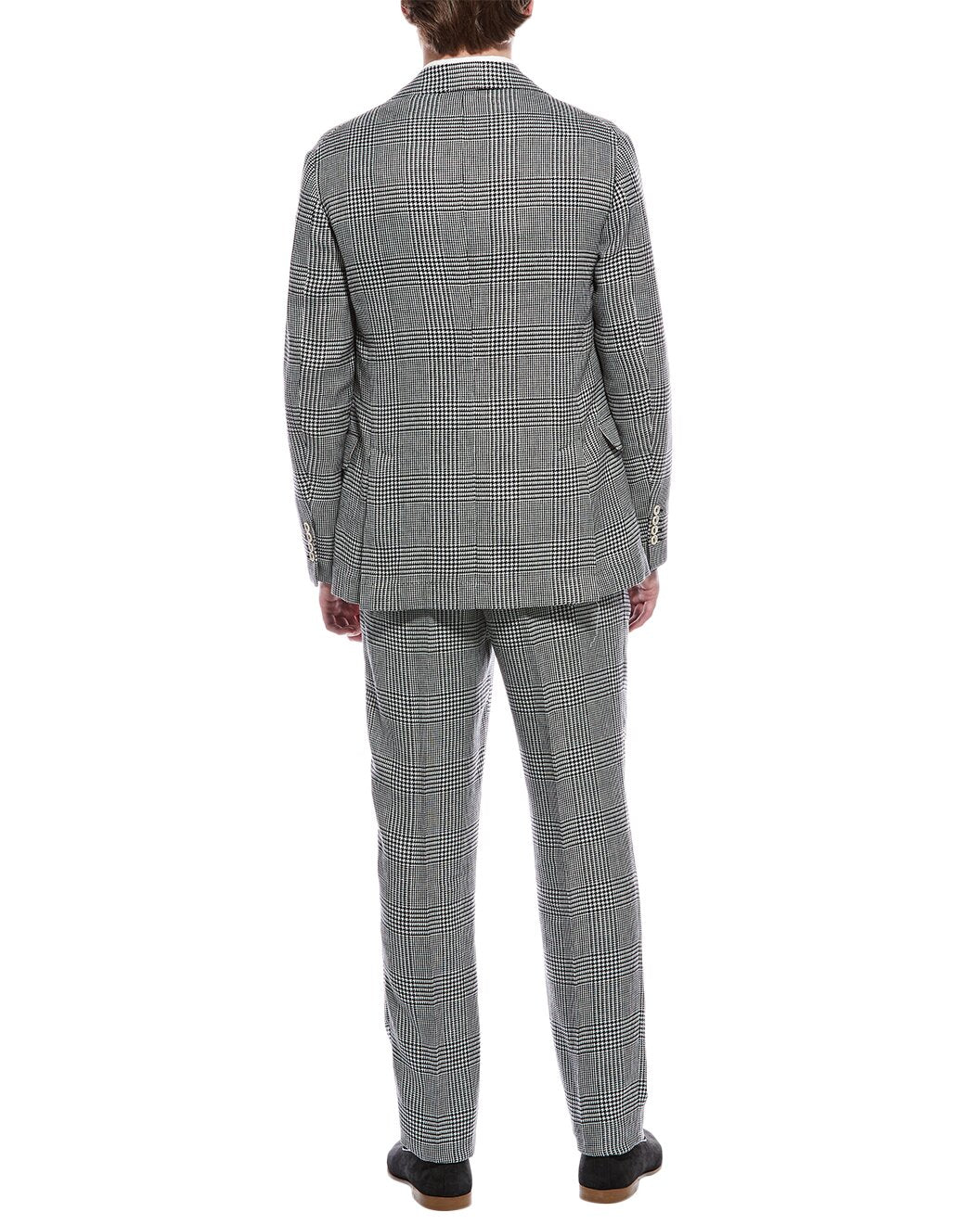 Black Linen Two-Piece Suit