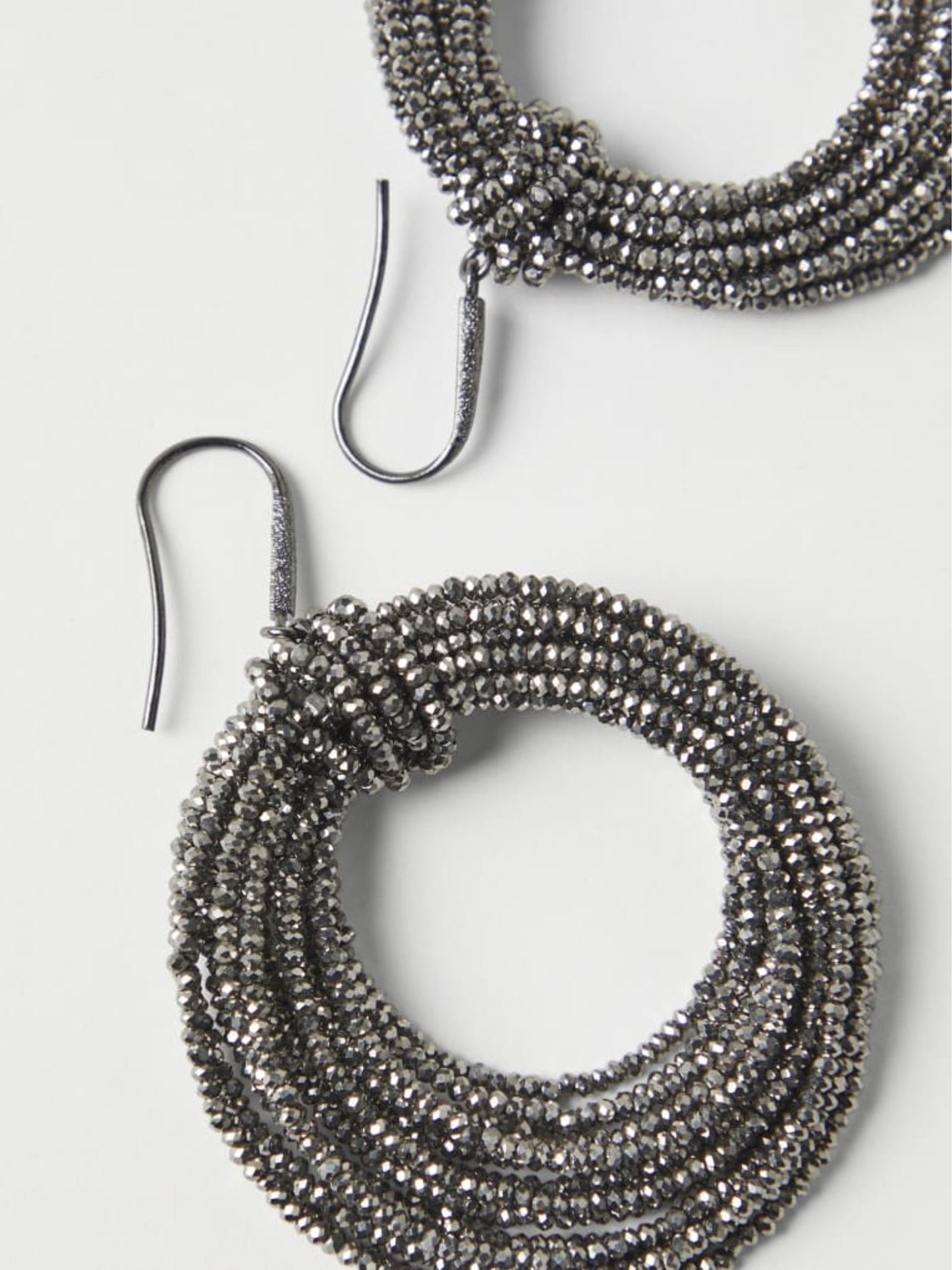 Silver Glass Earrings