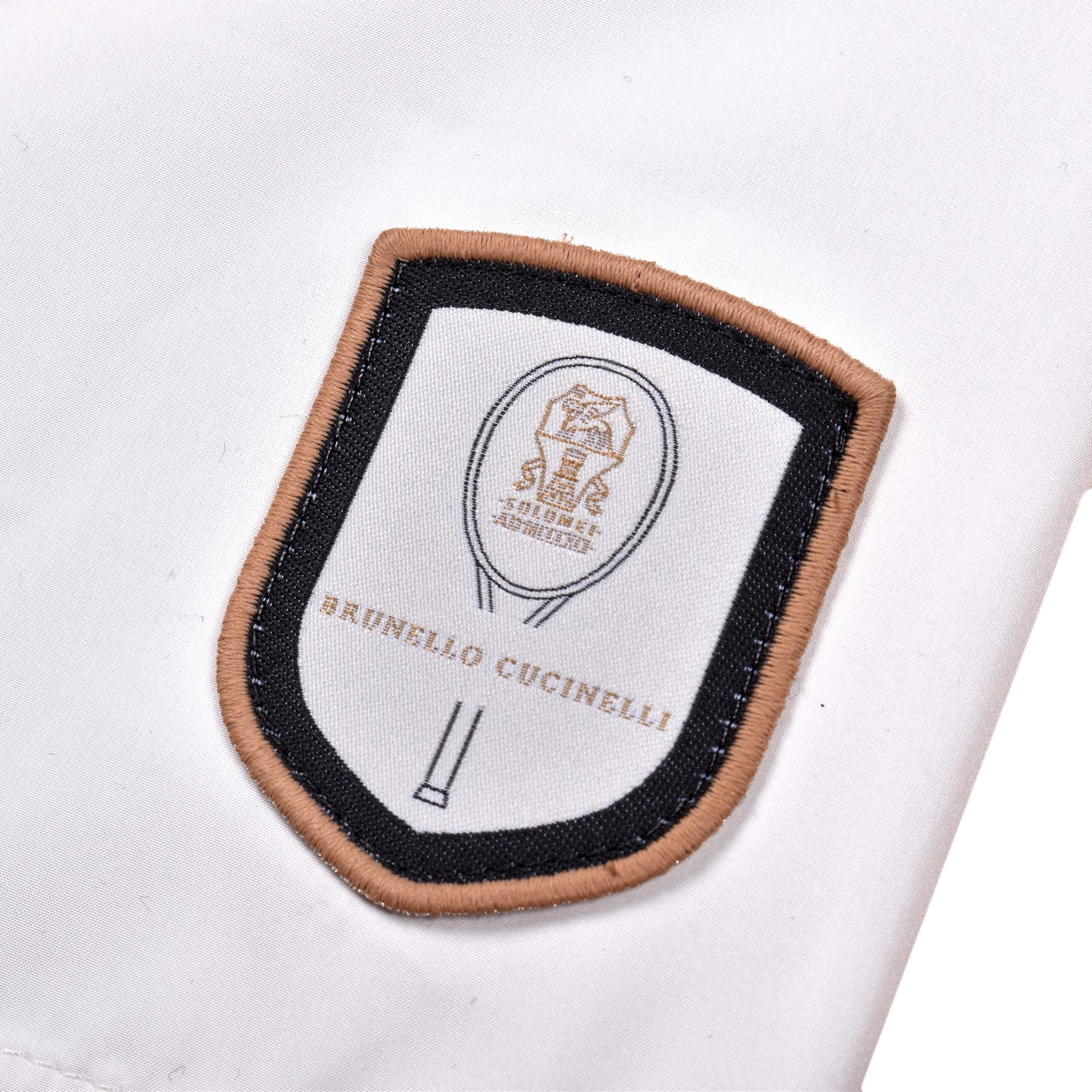 White Polyester Shorts