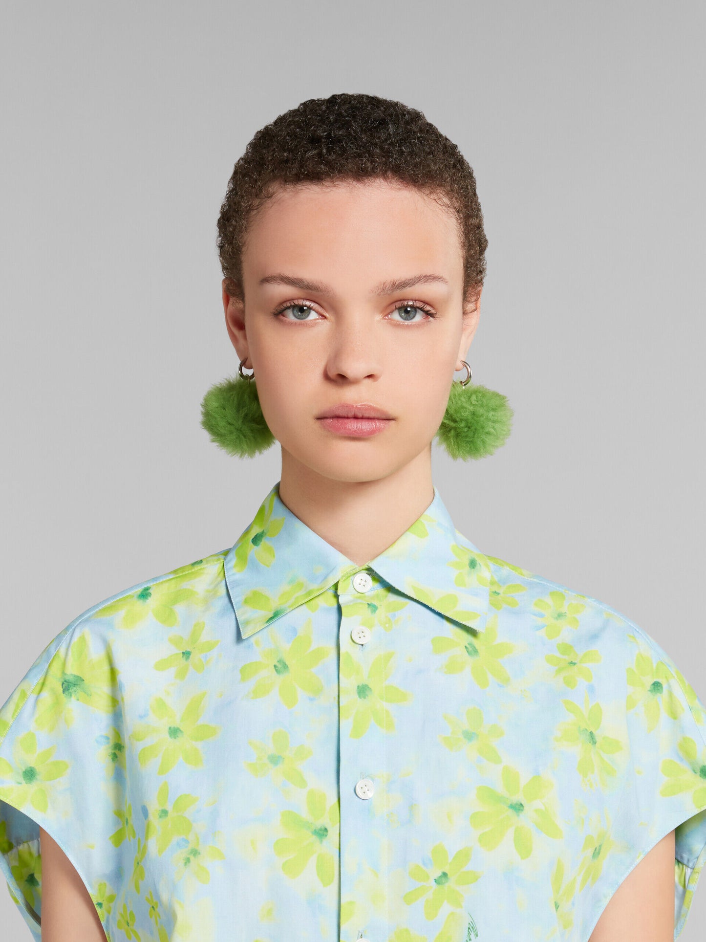Bicolor Fibres Pattern Shirt