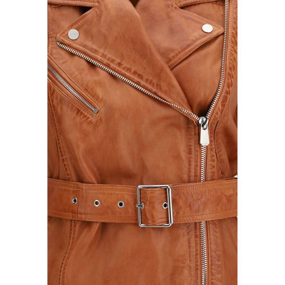 Brown Goatskin Sleveless Jacket