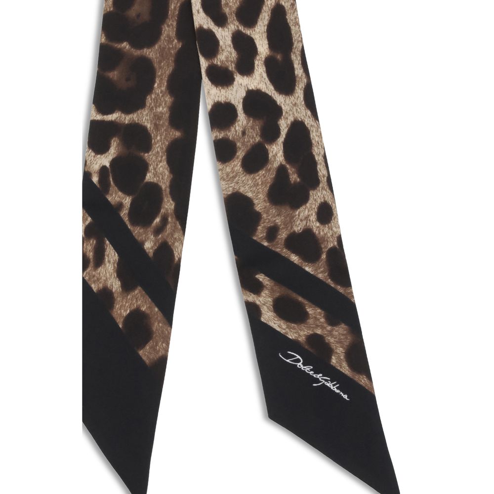 Brown Silk Scarf
