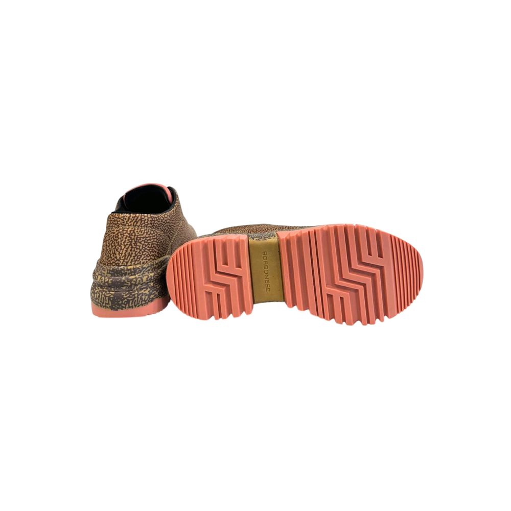 Beige Genuine Leather Sneaker