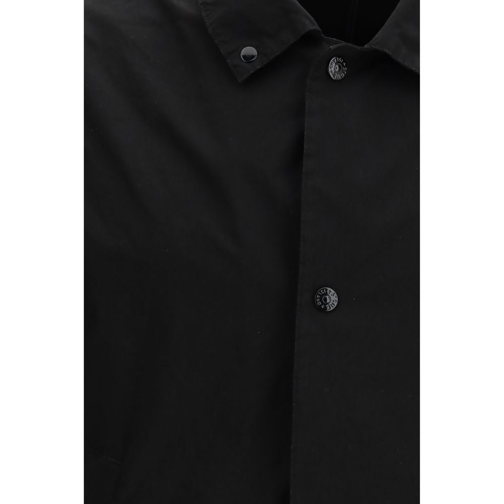 Black Polyester Coat