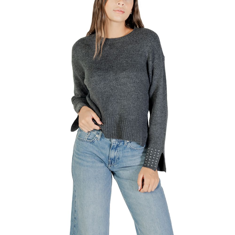 Gray Marabou Sweatshirt