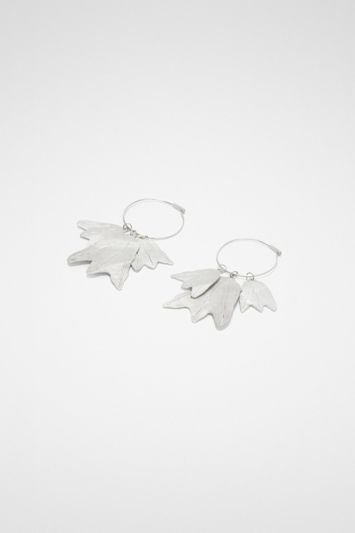 Silver Fibres Earrings