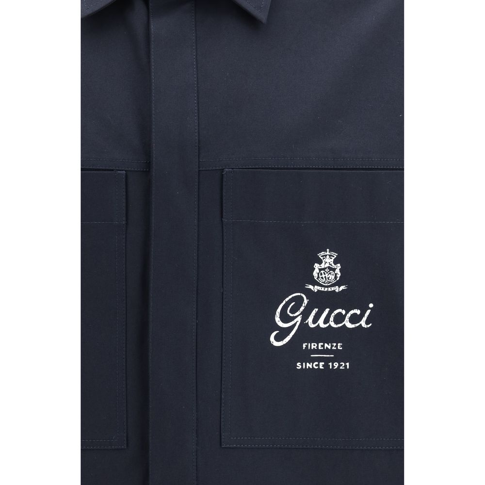 Blue Cotton Coat