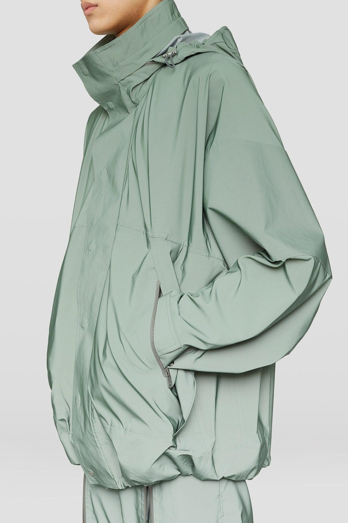 Green Fibres Full-Length Jacket