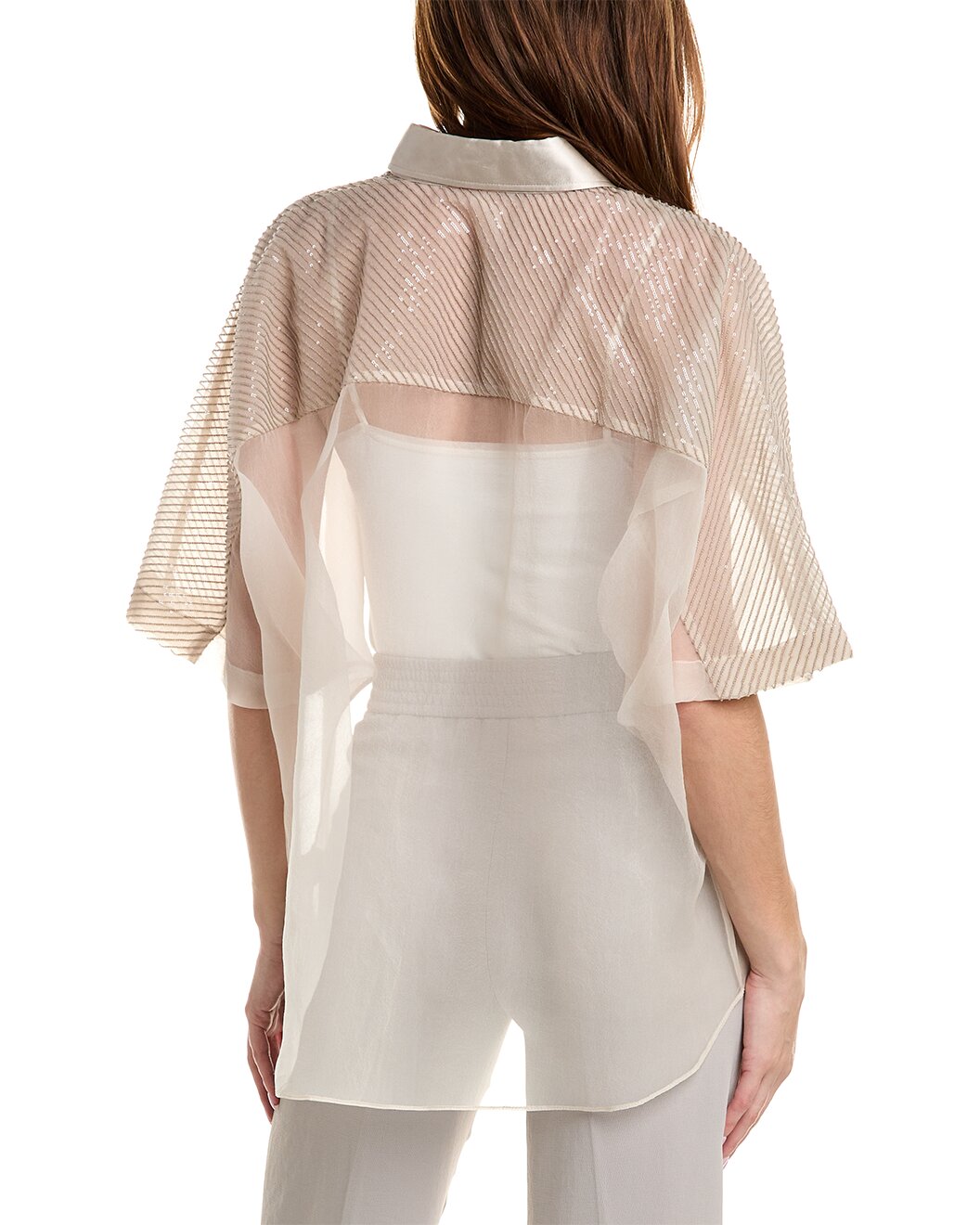 Bicolor Silk Shirt