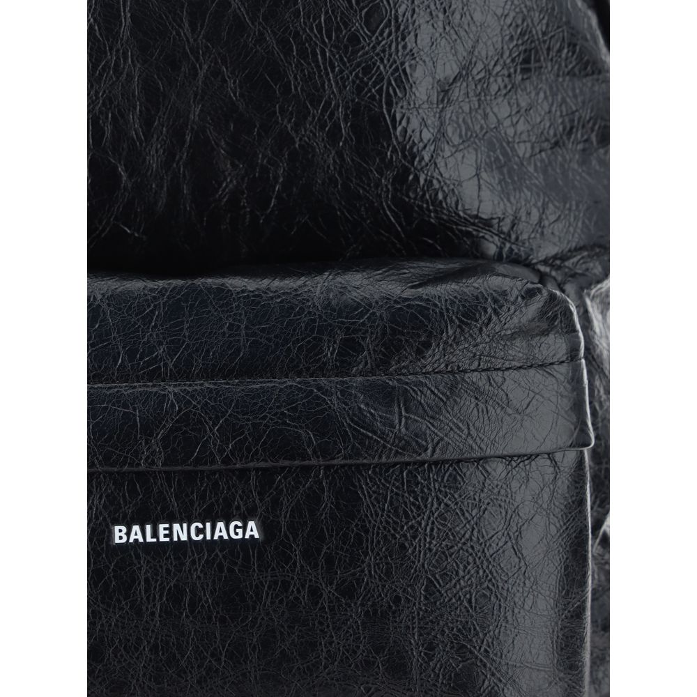 Black Calf Leather Bos Taurus Backpack