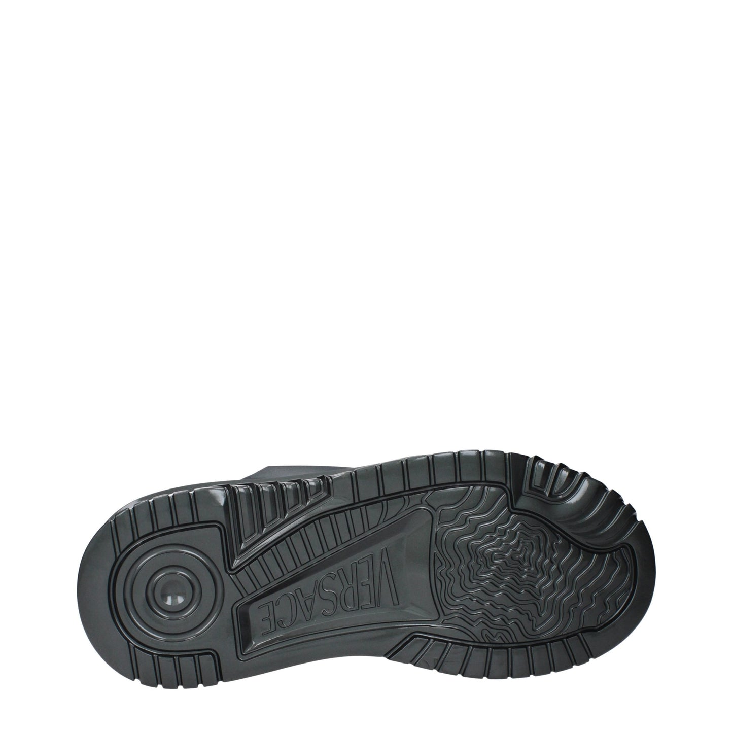Gray Leather Chunky Sneakers
