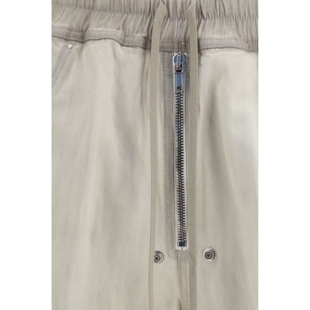 White Cotton Casual Pants