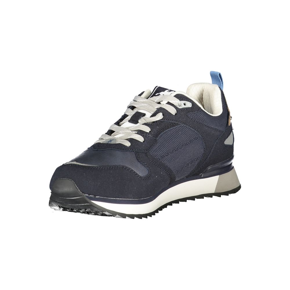 Blue Polyester Men Sneaker