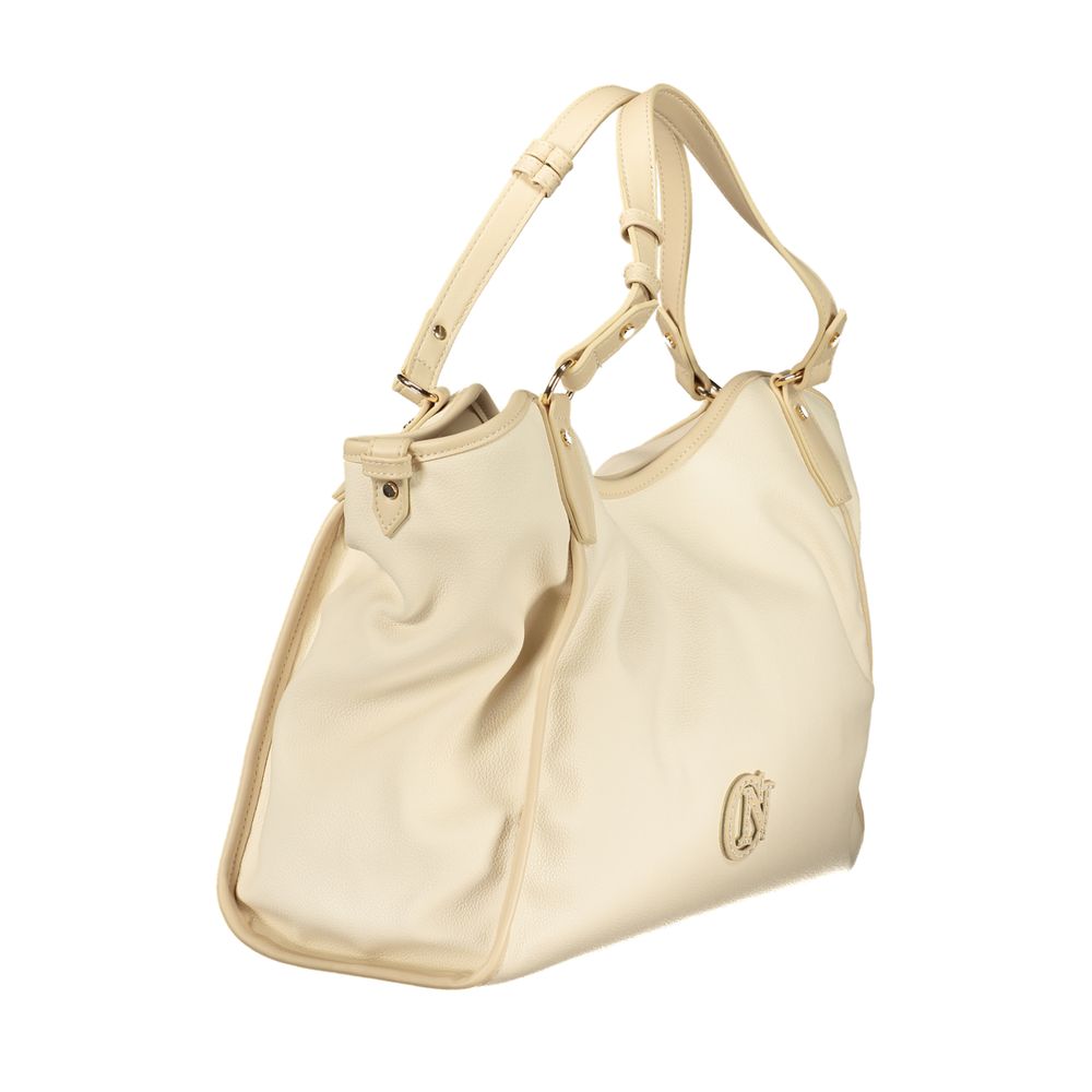 Beige Polyethylene Handbag