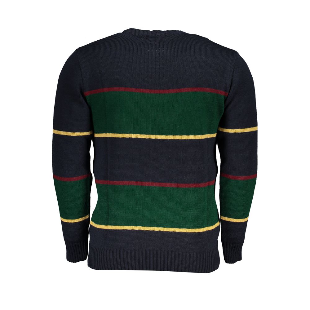 Blu Acrylic Men Sweater