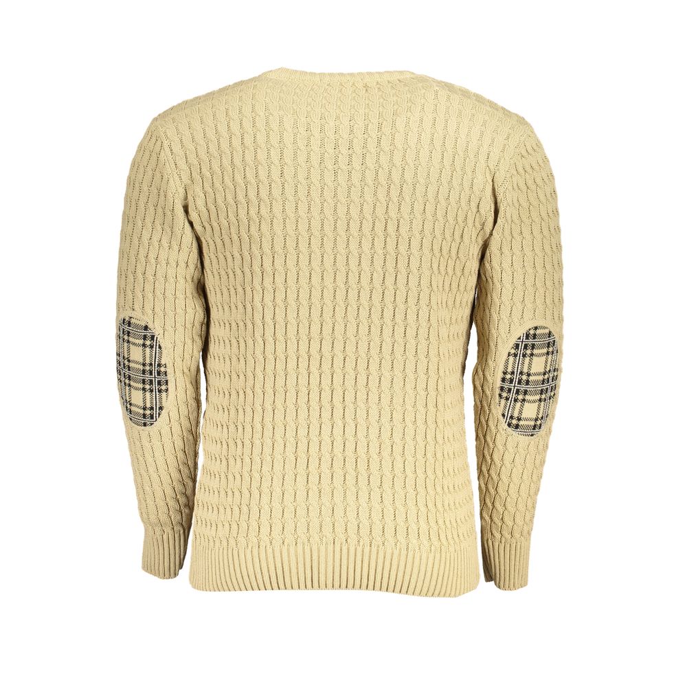 Beige Fabric Sweatshirt