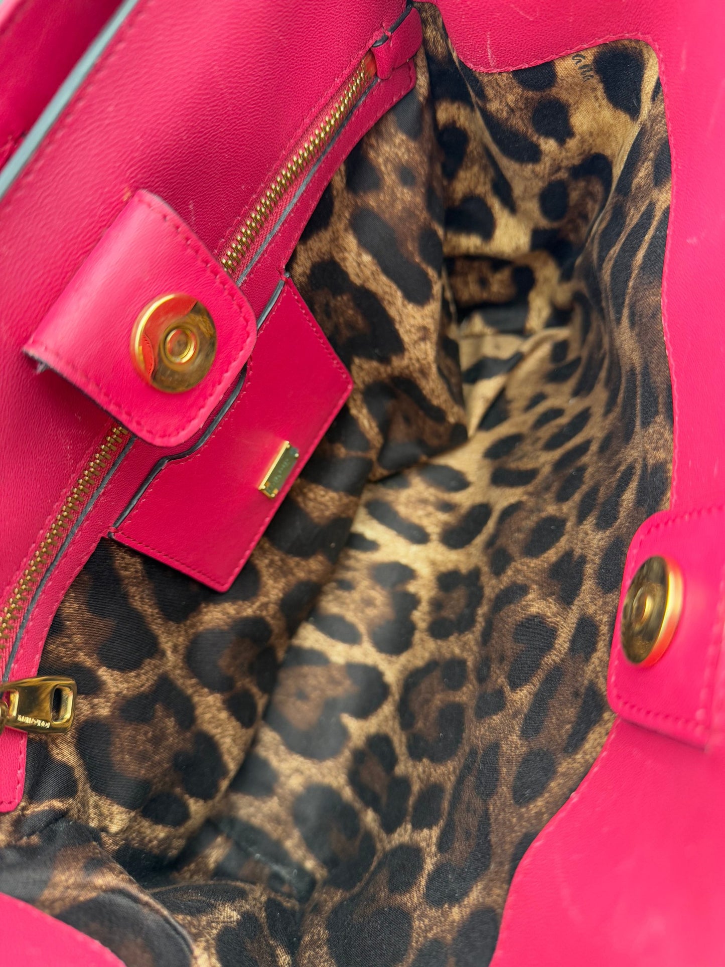 DOLCE & GABBANA Sicily in Reptile Skin Handbag