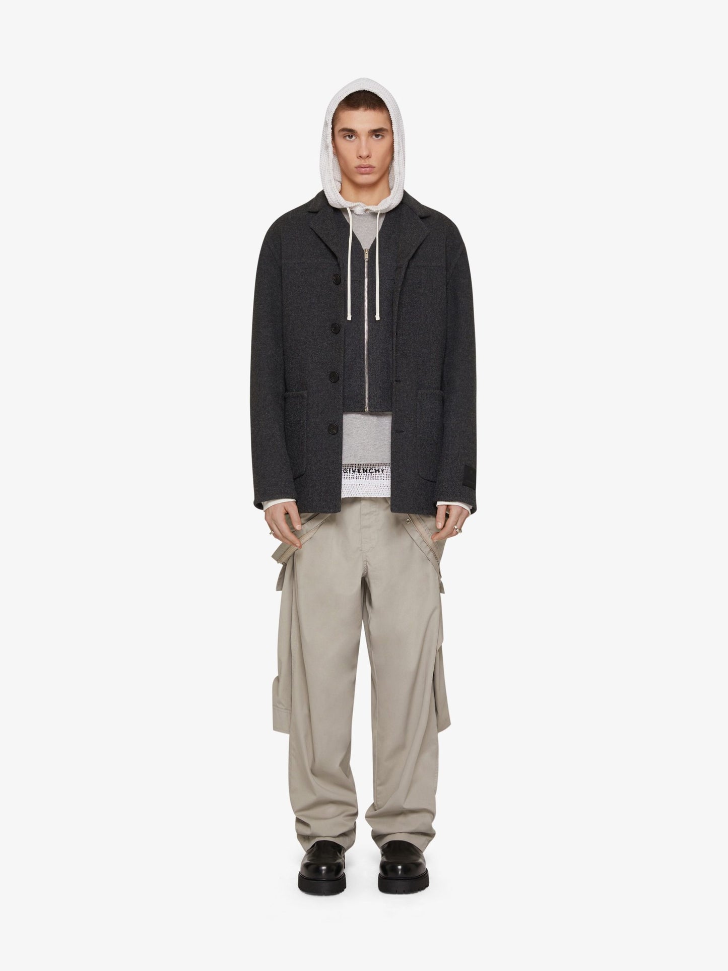 Gray Fibres Coat
