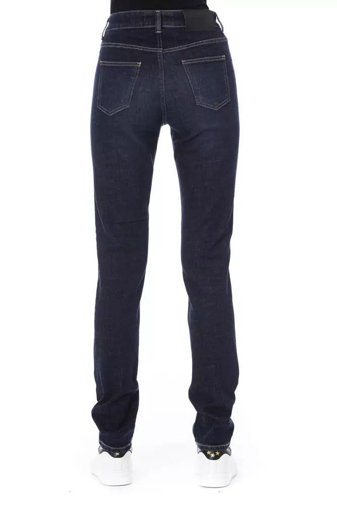 Blue Cotton Women's Jeans